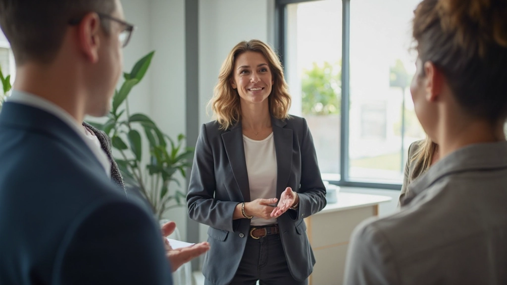 Kleine groep deelnemers oefenen authentieke presentaties in workshop setting